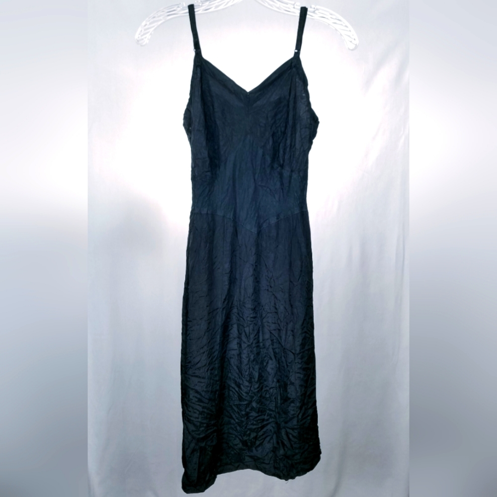 Vintage 50s 60s 70s Black Slip Size 14/36 (Small)